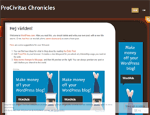 Tablet Screenshot of procivitaschronicles.wordpress.com