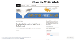 Desktop Screenshot of chasethewhitewhale.wordpress.com