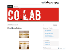 Tablet Screenshot of colabgroup3.wordpress.com