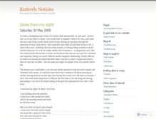 Tablet Screenshot of knitterlynotions.wordpress.com