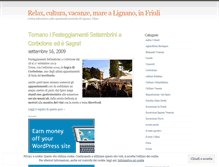 Tablet Screenshot of lignano.wordpress.com