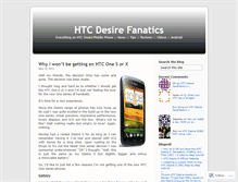 Tablet Screenshot of desirefanatics.wordpress.com