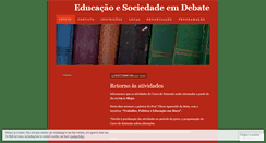 Desktop Screenshot of educacaoesociedadeemdebate.wordpress.com