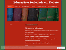 Tablet Screenshot of educacaoesociedadeemdebate.wordpress.com