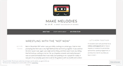 Desktop Screenshot of makemelodies.wordpress.com