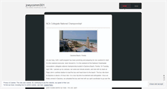 Desktop Screenshot of joeycomm301.wordpress.com