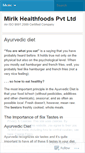 Mobile Screenshot of mirikhealthfoods.wordpress.com