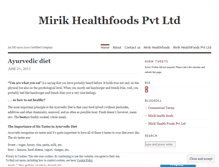 Tablet Screenshot of mirikhealthfoods.wordpress.com