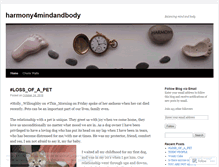 Tablet Screenshot of harmony4mindandbody.wordpress.com