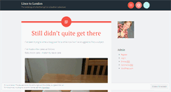 Desktop Screenshot of lincstolondon.wordpress.com