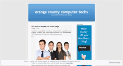 Desktop Screenshot of orangecountycomputertechs.wordpress.com