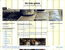 Tablet Screenshot of nomasgrises.wordpress.com