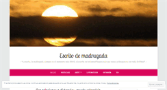 Desktop Screenshot of escritodemadrugada.wordpress.com