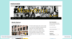 Desktop Screenshot of maisonstyle.wordpress.com