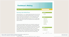 Desktop Screenshot of fenildesai.wordpress.com