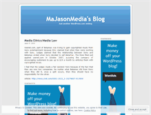 Tablet Screenshot of majasonmedia.wordpress.com