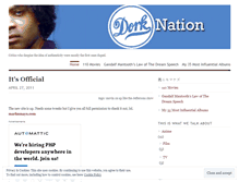 Tablet Screenshot of dorknation.wordpress.com