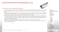 Desktop Screenshot of ecriture2009.wordpress.com