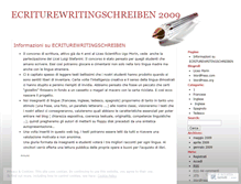 Tablet Screenshot of ecriture2009.wordpress.com