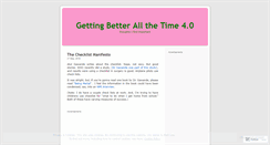 Desktop Screenshot of gettingbetterallthetime.wordpress.com