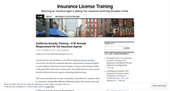 Desktop Screenshot of insurancelicense.wordpress.com