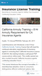 Mobile Screenshot of insurancelicense.wordpress.com