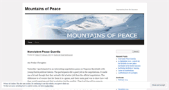 Desktop Screenshot of mountainsofpeace.wordpress.com