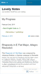 Mobile Screenshot of lovelynotes.wordpress.com