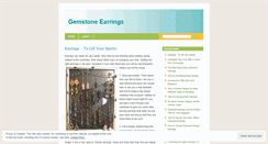 Desktop Screenshot of gemstoneearrings.wordpress.com