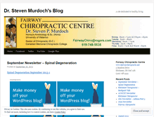 Tablet Screenshot of fairwaychiropractic.wordpress.com