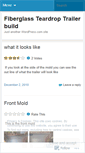 Mobile Screenshot of fiberglassteardrop.wordpress.com