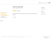 Tablet Screenshot of fiberglassteardrop.wordpress.com