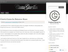 Tablet Screenshot of creativegamesny.wordpress.com