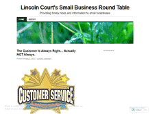 Tablet Screenshot of lincolncourtshoppingcenter.wordpress.com