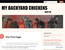 Tablet Screenshot of mybackyardchickens.wordpress.com