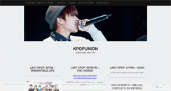 Desktop Screenshot of kpopunion.wordpress.com