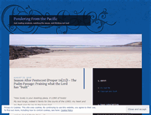 Tablet Screenshot of ponderingfromthepacific.wordpress.com