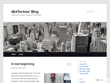 Tablet Screenshot of 4edtechies.wordpress.com