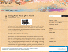 Tablet Screenshot of itsagirlthingsalon.wordpress.com