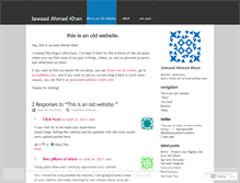 Tablet Screenshot of jawaadahmadkhan.wordpress.com