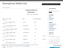 Tablet Screenshot of donoughmorerunning.wordpress.com