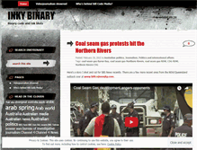 Tablet Screenshot of inkybinary.wordpress.com