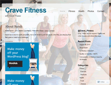 Tablet Screenshot of cravefitnesswinfield.wordpress.com