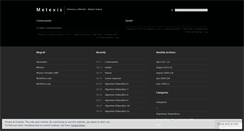 Desktop Screenshot of metexisbs.wordpress.com