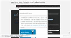 Desktop Screenshot of money2makeonline.wordpress.com