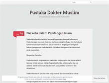 Tablet Screenshot of doktermuslim.wordpress.com