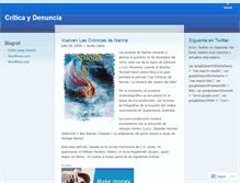 Tablet Screenshot of criticaydenuncia.wordpress.com