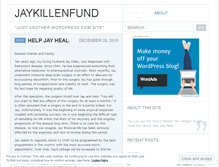 Tablet Screenshot of jaykillenfund.wordpress.com