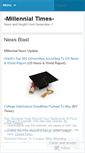 Mobile Screenshot of millennialtimes.wordpress.com