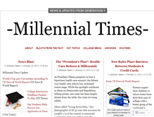 Tablet Screenshot of millennialtimes.wordpress.com